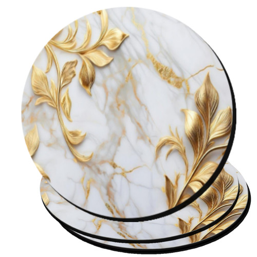 Coasters golden marble - coasters,