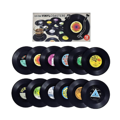 Set retro vinyl record - of,