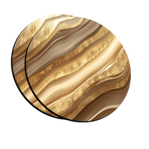 Coasters golden brown marble - coasters,