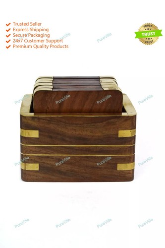 Wooden drink coasters wood - coasters,