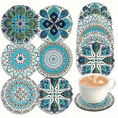 6pcs floral geometric - &,