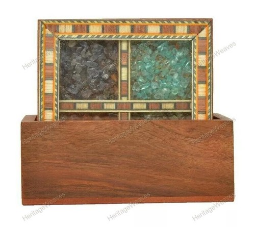 Wood table coaster set - of, 4