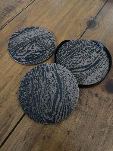 Set plastic coasters - set,
