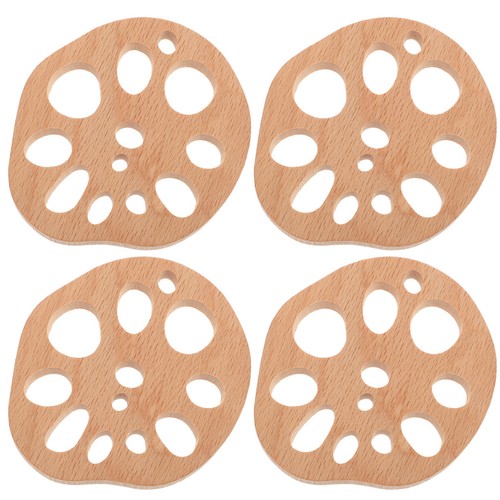 4pcs reusable beech wood - 4pcs, drink