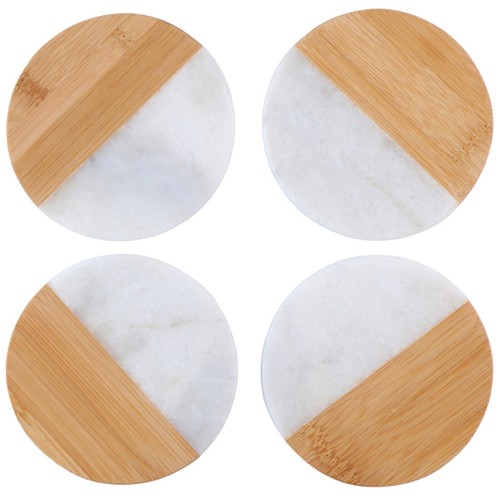 Set coasters wooden - of,