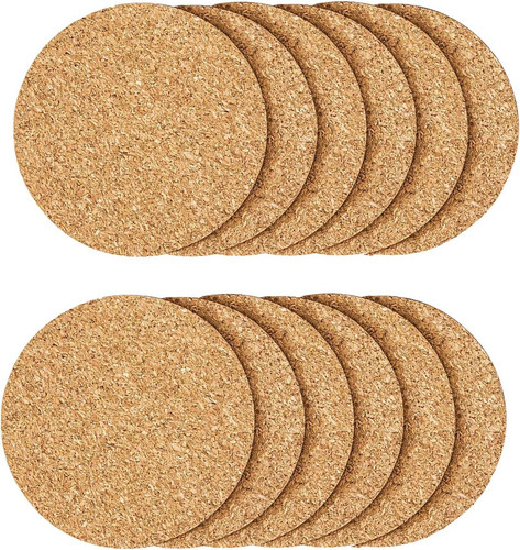 12pcs cork coasters coaster - 12pcs,
