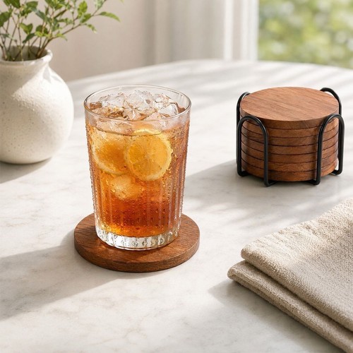 8pcs circular table coaster - circular,