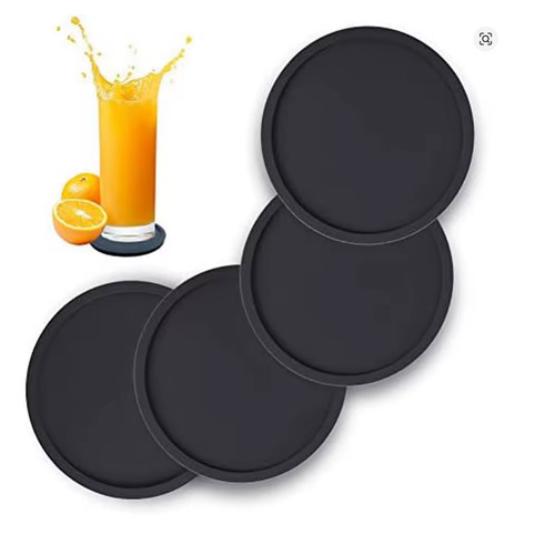Non slip round black silicone - non-slip,