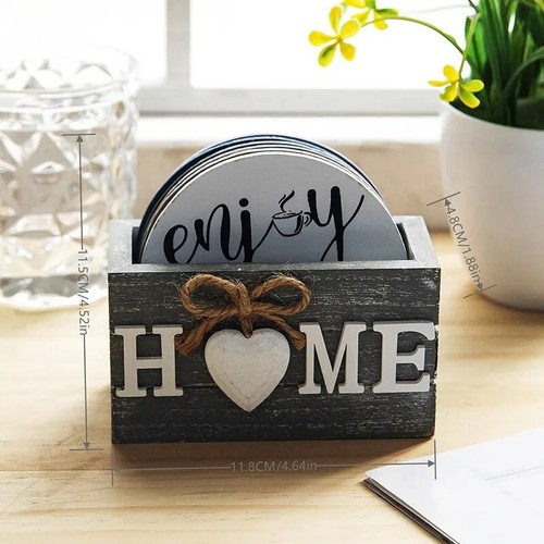 Wooden coasters set - coasters, heat