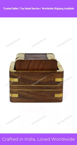 Wooden drink coasters wood - wooden,