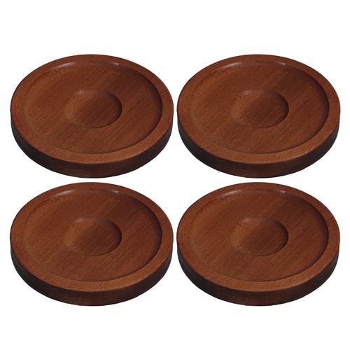 4pcs reusable wooden drink - wooden,