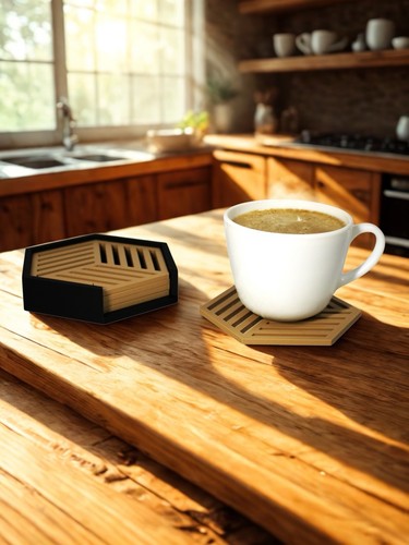 Coaster set with holder - coaster,