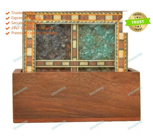 Wood table coaster set - set, 4