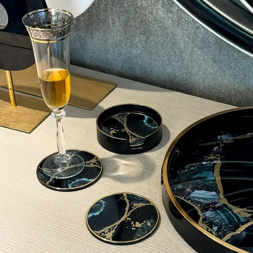 Agate drinks coaster - agate,