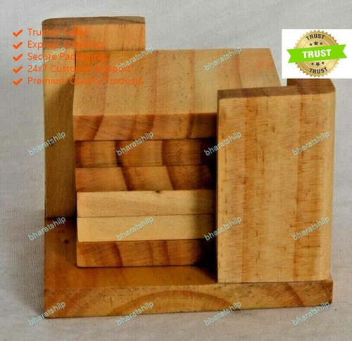 Wooden drink coasters - coasters, wood