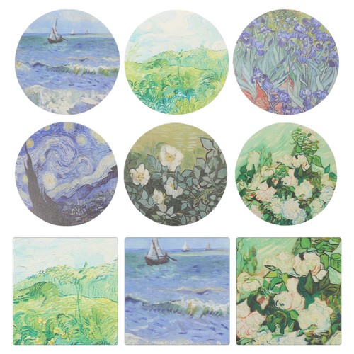 Pcs home coasters for drinks - 6,
