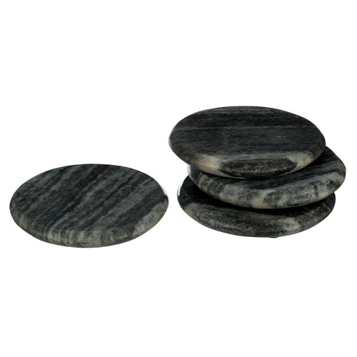 Set grey round - of, 4