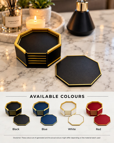 Modern octagonal coasters - modern,
